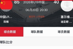U18女篮完胜塞尔维亚，热身赛连赢三场