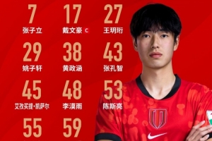 赛事首发阵容揭晓！蓉城青年队，振奋人心！