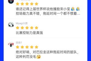 吧友为土耳其与巴拉圭比赛的裁判评分8.8分：掌控比赛能力强